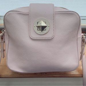 Baby pink/ Light Pink/ Nude Kate Spade crossbody bag.